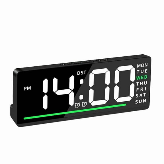 Loud Alarm Clock for Heavy Sleepers, LED Digital Alarm Clock for Bedrooms, Temperature Date and Dual Alarms,1 * Alarm clock,Black