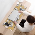 thumbnail image 3 of Long Mouse Pads for Desk,Yellow Baseball Items Pattern Desk Mats on Top Of Desks, Desk Mouse Pad Extra Large with 3mm Non-Slip Base and Stitched Edge for Gaming,Office,Work,Home 31.5"x11.8", 3 of 6