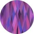 thumbnail image 1 of Ahgly Tapis de Zone Intérieur Rond Transitionnel Mauve Narcissique Mauve Lavable à la Machine Company, 8 Pieds Rond, 1 of 7