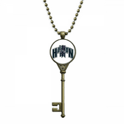 hainan city province key necklace pendant tray embellished chain