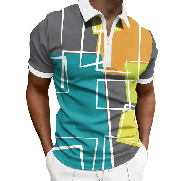 Gibobby Playera Polo Hombre Playeras Polo para Hombre Casuales Moda Camisas Caballero Camisetas Cuello Mao Manga Corta(Azul,XG)