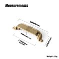 thumbnail image 3 of Goo-Ki 2.5''(64 MM) Hole Centers Champagne Bronze Cabinet Handles, Luxury Zinc Alloy Cabinet Cup Pulls for Dresser,Drawer,and Cupboard, 6 Pack, 3 of 7