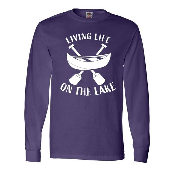 Inktastic Living Life On The Lake Long Sleeve T-Shirt