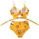 thumbnail image 4 of Traje de baño de cintura alta dividido para mujer, bikini sexy, traje de baño con push-up, conjunto de bikini con vendaje y parte superior de tubo, 4 of 7