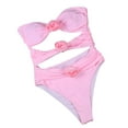thumbnail image 2 of Wavsuf Swimsuits for Women Summer Beach Pink Swimsuits Sets Size XL, 2 of 6