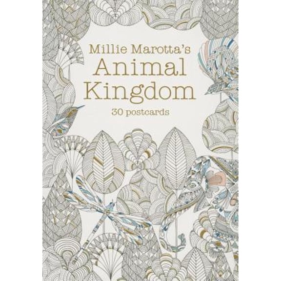Pre-Owned Millie Marotta's Animal Kingdom (Postcard Book): 30 Postcards (Millie Marotta Adult Coloring Book) Paperback
