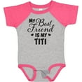 thumbnail image 3 of Inktastic My Best Friend is My Titi with Hearts Boys or Girls Baby Bodysuit, 3 of 5