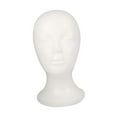thumbnail image 5 of Mannequin Head Manikin Head Display White Stable Lightweight Scarf Jewelry Display Hairpiece Stand for Jewelry Home Barbershop Headphone Style C, 5 of 10