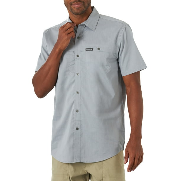 Wrangler - Wrangler Men's Outdoor Short Sleeve Utlity Camp Shirt ...
