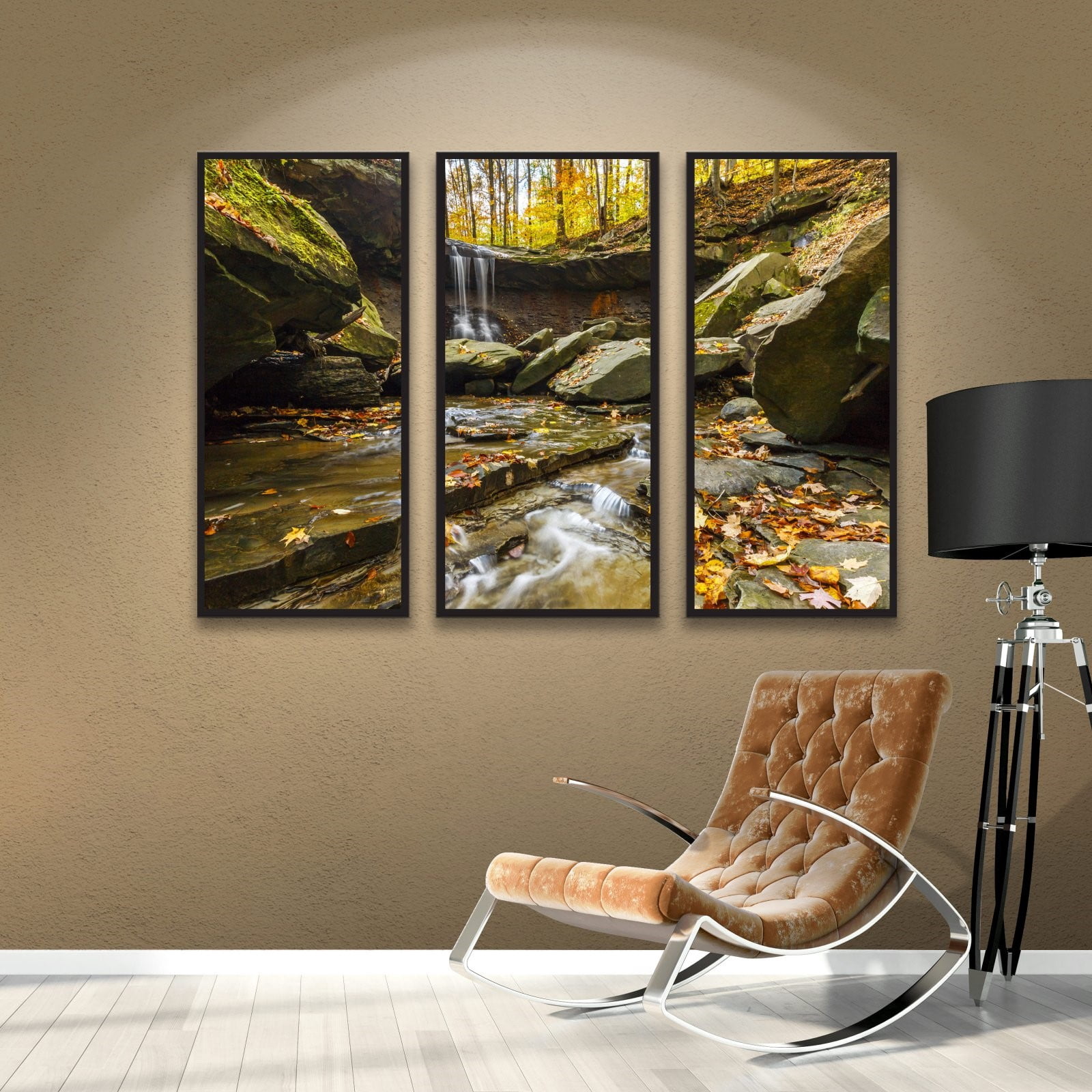 Cody York "Blue Hen Falls 3" Floater-Framed Gallery-Wrapped Canvas