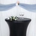 thumbnail image 2 of Efavormart 32" - Dia Black Premium Metallic Spandex Highboy Cocktail Table Cover - Perfect for Wedding Ceremonies, Hotel or Pub, Coffee House, Indoor and Outdoor Events, Holiday Parties, 2 of 11