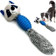 thumbnail image 1 of Juguete de peluche chirriante para perros medianos y grandes, 3 en 1 (cabeza rellena chirriante, cuerpo de goma y cola de papel arrugado) Juguetes duraderos para masticar para perros Juguetes, 1 of 5