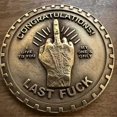 thumbnail image 4 of Last F*ck to Give EDC Challenge Coin,Give The Middle Finger to Challenge Coin, 4 of 5
