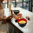 thumbnail image 5 of PAMINGONO 1 Set Miso Soup Bowl And Spoon for Home Dining and Sushi Restaurant in Black, 5 of 8