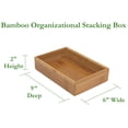 thumbnail image 4 of Lipper International 8184S Bamboo Wood Stacking Drawer Organizer Box, 6" x 9", 4 of 4