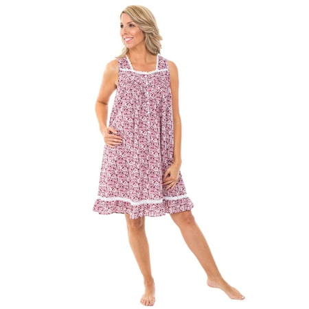 

Alexander Del Rossa Womens Victorian Nightgown Floral Bloom XS