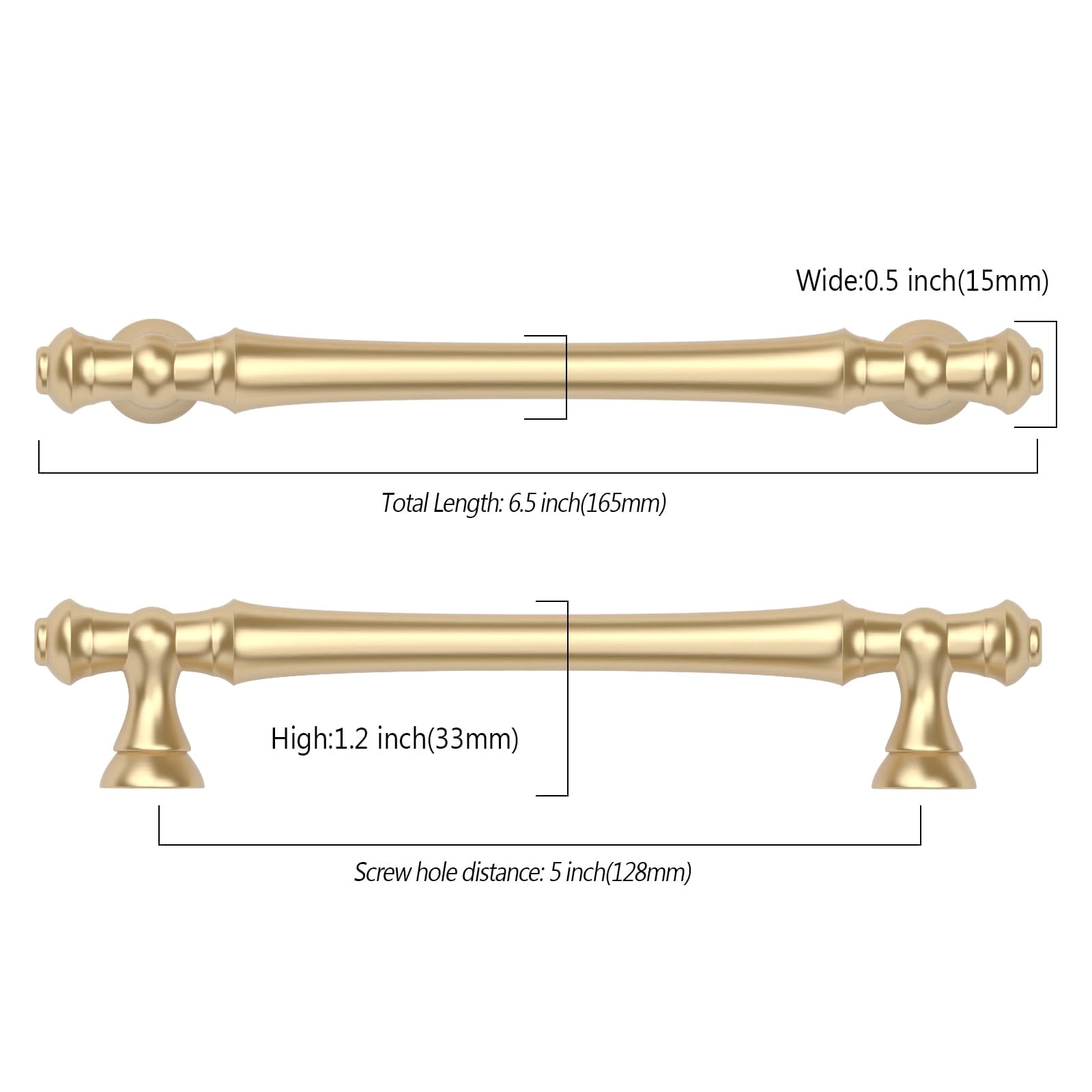 10 Pack Brushed Brass Cabinet Pulls Gold Kitchen Cabinet Handles Hardware For Cupboard Drawer Doors Bathroom Furniture