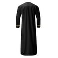 thumbnail image 7 of Vividxx Mens Dress Robe Arab Middle Robe Long Sleeve Embroidered Pocket Long Shirt Robe Coat Shirt Mens Prayer Clothing, 7 of 7
