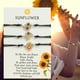thumbnail image 2 of Girasol Promesa Pulseras Mejor Amigo Distancia Amistad Pulseras Regalos para Mujeres Adolescentes Niñas 3PCS, 2 of 2