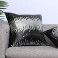 thumbnail image 2 of 40*40cm Sequin Pillowcase, Bed, Sofa, Black and Silver, Set of 2. black and silver, 2 of 5