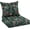 Black Floral, variant on Outdoor Seat Cushion Set 19 x 19 Inch Waterproof & Fade Resistant Patio Furniture Cushions with Removable Cover Deep Seat & Back Cushion with Tie Straps for Chair Sofa Couch