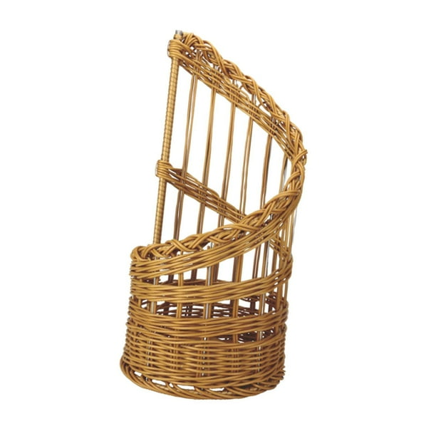 Cesta de mimbre, cesta de ratán de imitación, cesta de almacenamiento decorativa, cesta de almacenamiento de alimentos, para