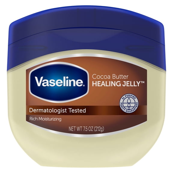 Vaseline Petroleum Jelly For Dry Cracked Skin Cocoa Butter, 7.5 oz