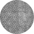 thumbnail image 1 of Ahgly Company Indoor Round Abstract Gray Modern Area Rugs, 4' Round, 1 of 4