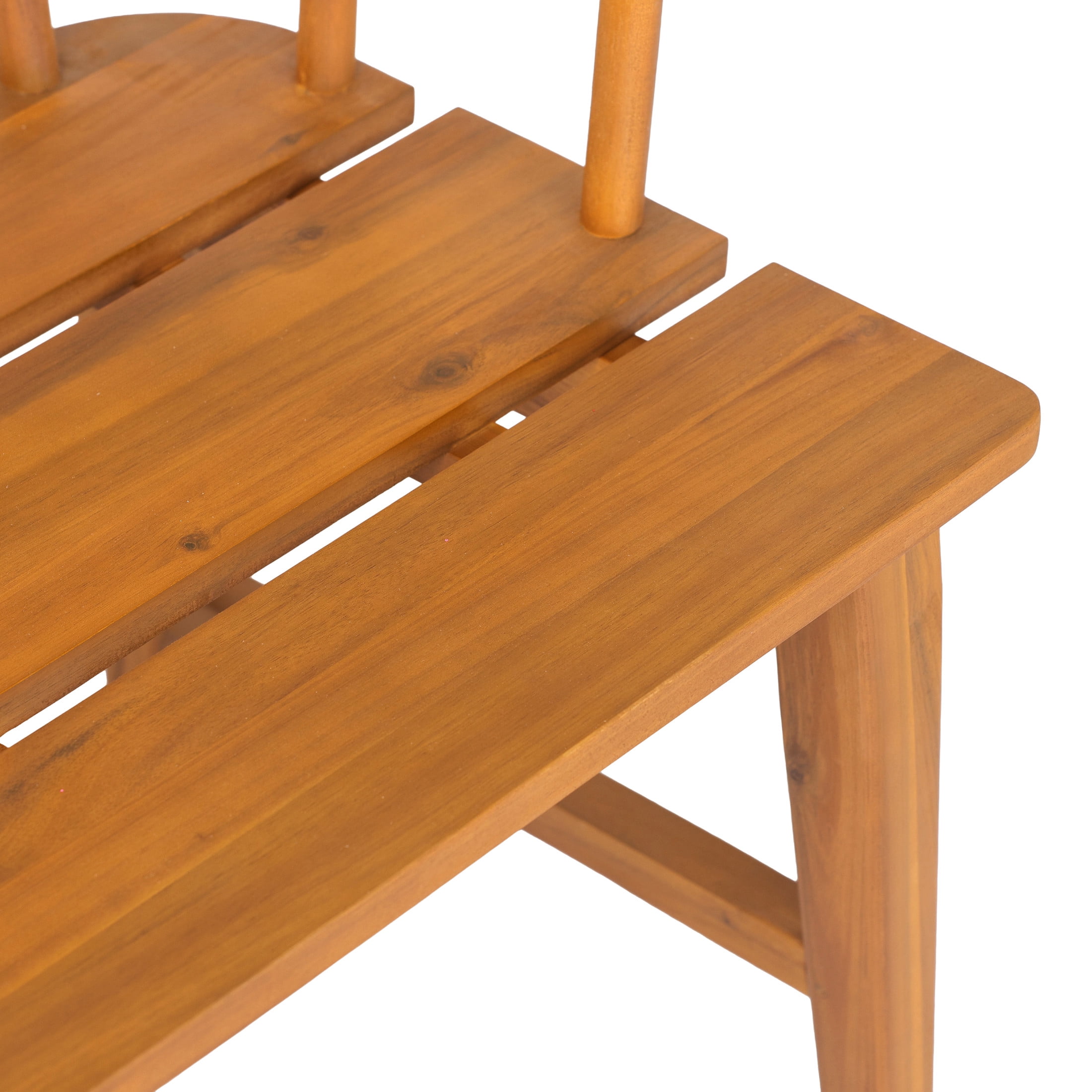 Christopher Knight Home 45" Outdoor Acacia Wood Patio Garden Bench, Slatted Backrest Seating, Teak