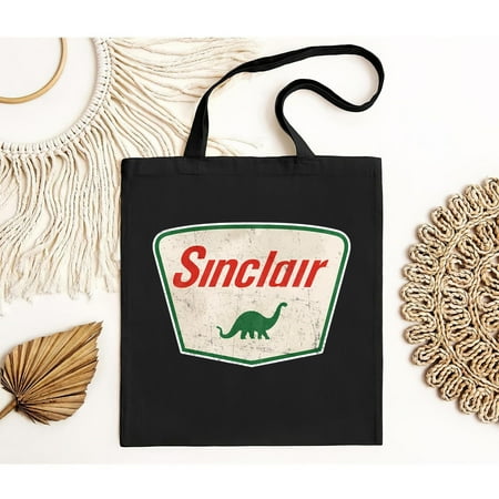 vintage New Bag Sinclair Dino Gas Station Active Logo Tote Bag Funny S to -TH24313