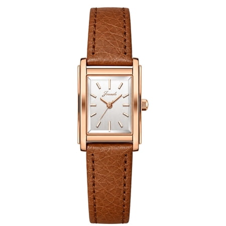 Women s Vintage Square Quartz Watch Dainty Analog Wristwatch with Leather Strap Small Rectangle Dress Watch for Business Casual Wear Birthday Anniversary Mother s Day Gift for Women