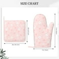 thumbnail image 3 of Honeii Cute Bunny patten Oven Mitts and Pot Holders Sets, Baker Oven Mitts, Mittens for Kitchen Decor, Baking Lover over Gloves Gifts, 3 of 7