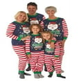 thumbnail image 1 of Famille Correspondant Pyjama de Noël Ensembles Bonhomme de Neige Haut Pantalons 2PCS Noël PJs Bodys, 1 of 8