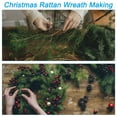 thumbnail image 5 of Uxcell Star Rattan Wreath, 2Pcs 25CM Christmas Natural Vine Branch Wreath Garland Floral Ring Hoop, Brown, 5 of 7