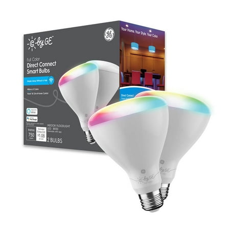 

Cync by GE 93128986 Full Color Direct Connect Smart Bulbs (2 LED BR30 Bulbs)