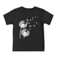 thumbnail image 3 of Hienoo Toddler Girls' Tee Dandelion Short Sleeve Crewneck T Shirt Summer Active Tshirt, 3 of 3