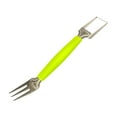thumbnail image 2 of Dvkptbk Two In One Stainless Steel Fruit Knife New Watermelon Fork Slicing Tool Double Headed Fruit Fork - Kitchen Gadgets, 2 of 6