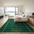 thumbnail image 3 of ODIKA Theme Playbook Design With Arrows And Yard Lines Football Field Sport Playful for Dining Room, Basement, Large Office, Non-Slip Chair-Friendly, 3 of 7