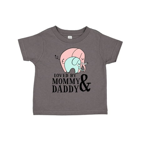 

Inktastic Loved by Mommy & Daddy Gift Toddler Boy or Toddler Girl T-Shirt