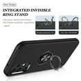 thumbnail image 4 of for Samsung Galaxy A23 4G Case, 360° Rotatable Ring Holder Kickstand Dual Layer Military-Grade Drop Tested Protection Support Car Holder Mount Magnetic Absorbing Bumper Phone Case, Black, 4 of 7