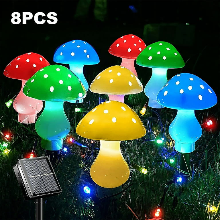 Mushroom solar sale lights walmart