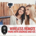 thumbnail image 2 of Deco Essentials Telescopic Metal 33" Selfie Stick w/ Tripod and Wireless Remote for iOS/Android, Perfect for travel, outdoor adventures, beach trips, parties, easy to store, 2 of 6