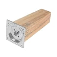 thumbnail image 2 of Set Of 4 Wooden Oak Furniture Square Legs, 2 of 5
