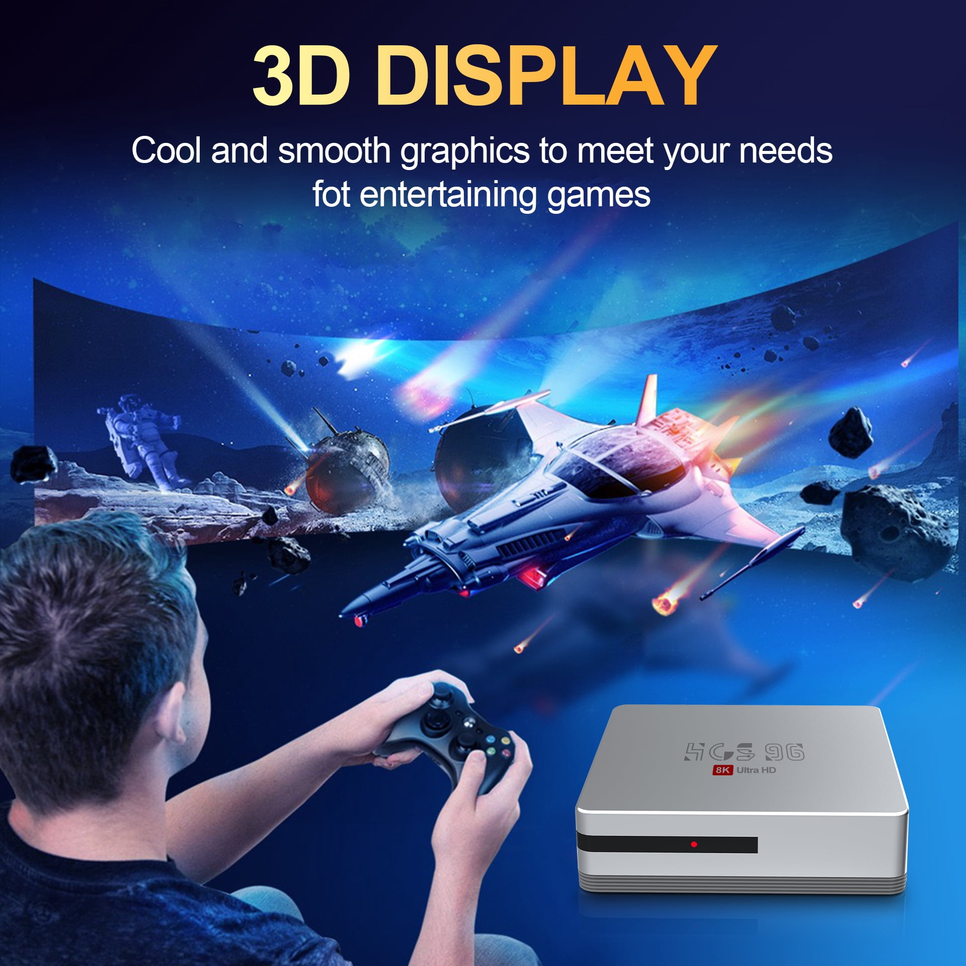 CANGTEENER HCS96 Streaming Device | Android TV Box, OS Android 13 Support 4K HDR Streaming Media Player