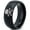 Black Dome Polish Tungsten, variant on Tungsten Skull and Crossbones Bones Band Ring 8mm Men Women Comfort Fit Black Beveled Edge Brushed Polished