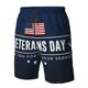 thumbnail image 4 of Balery Happy Veterans Day Traje de Baño Estilo Hawaiano para Hombre, Shorts de Secado Rápido con Bolsillos-Medium, 4 of 6