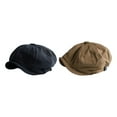 thumbnail image 3 of Sonducket Colección de gorras Newsboy Accesorios cómodos y de moda para hombres modernos Gorro plano Gorra marrón L（58-60cm） Type3 NO3, 3 of 6