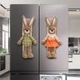 thumbnail image 4 of Easter Bunny Refrigerator Handle Covers Set of 2, Kitchen Appliance Handle Covers for Microwave Oven Cabinet Dishwasher, Washable Polyester Decorative Protector for Stain, 4 of 9