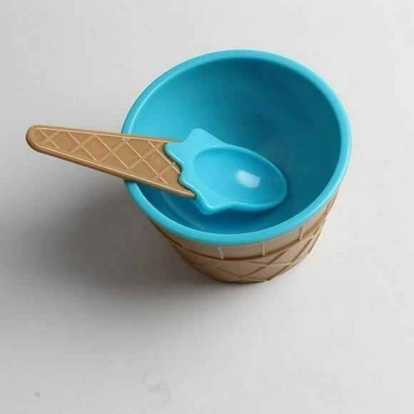 SNNROO Cartoon Candy Color Ice Cream Bowl with Spoon- Ice Cream Bowls for Kids Set Candy Colored Cute Dessert Bowls for Summer Holiday Parties Gifts for Children Ice Cream Cups Extra&nbs