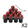 thumbnail image 1 of Juego Premium de 50 Tornillos de Fijación para Parabrisas en Color Rojo 2 piezas, 1 of 8
